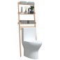 vidaXL Toilettenregal 63,5x32x179 cm Massivholz Kiefer vidaXL Toilettenregal 63,5x32x179 cm Massivholz Kiefer