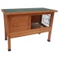 FLAMINGO Kaninchenstall Bunny 90 91x45x70 cm Braun FLAMINGO Kaninchenstall Bunny 90 91x45x70 cm Braun