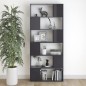 vidaXL Bücherregal Raumteiler Hochglanz-Grau 80x24x186cm Holzwerkstoff vidaXL Bücherregal Raumteiler Hochglanz-Grau 80x24x186cm Holzwerkstoff
