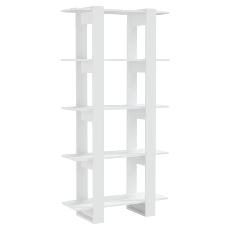 vidaXL Bücherregal/Raumteiler Weiß 80x30x160 cm Holzwerkstoff