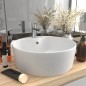 vidaXL Luxus-Waschbecken mit Überlauf Matt-Weiß 36x13 cm Keramik vidaXL Luxus-Waschbecken mit Überlauf Matt-Weiß 36x13 cm Keramik