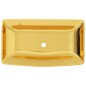 vidaXL Waschbecken 71 x 38 x 13,5 cm Keramik Golden vidaXL Waschbecken 71 x 38 x 13,5 cm Keramik Golden