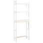 vidaXL Toilettenregal Weiß 63x26x171 cm Massivholz Kiefer vidaXL Toilettenregal Weiß 63x26x171 cm Massivholz Kiefer