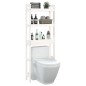 vidaXL Toilettenregal Weiß 63x26x171 cm Massivholz Kiefer vidaXL Toilettenregal Weiß 63x26x171 cm Massivholz Kiefer