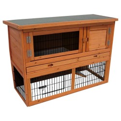 FLAMINGO Kaninchenstall Loft 111x45x78 cm Braun