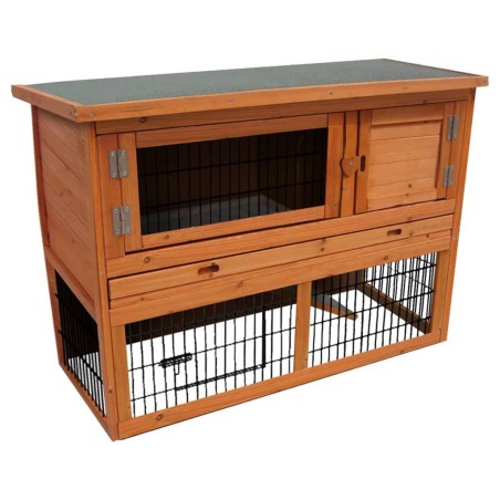 FLAMINGO Kaninchenstall Loft 111x45x78 cm Braun