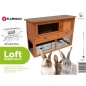 FLAMINGO Kaninchenstall Loft 111x45x78 cm Braun FLAMINGO Kaninchenstall Loft 111x45x78 cm Braun