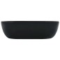 vidaXL Waschbecken 45,5 x 32 x 13 cm Keramik Schwarz vidaXL Waschbecken 45,5 x 32 x 13 cm Keramik Schwarz