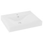 vidaXL Luxus-Waschbecken mit Hahnloch Matt-Weiß 60x46 cm Keramik vidaXL Luxus-Waschbecken mit Hahnloch Matt-Weiß 60x46 cm Keramik