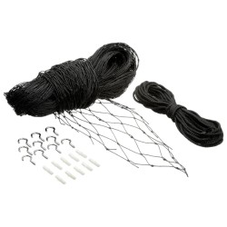 FLAMINGO Katzen-Sicherheitsnetz Sekura 4x3 m XL Schwarz