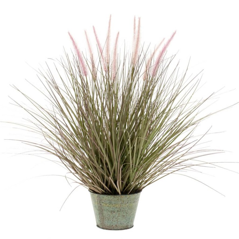 Emerald Künstliches Pennisetum im Zink-Topf 58 cm Emerald Künstliches Pennisetum im Zink-Topf 58 cm
