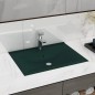 vidaXL Luxus-Waschbecken mit Hahnloch Matt-Dunkelgrün 60x46 cm Keramik vidaXL Luxus-Waschbecken mit Hahnloch Matt-Dunkelgrün 60x46 cm Keramik