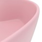 vidaXL Luxus-Waschbecken mit Überlauf Matt Rosa 36x13 cm Keramik vidaXL Luxus-Waschbecken mit Überlauf Matt Rosa 36x13 cm Keramik
