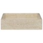 vidaXL Waschbecken Creme 40x40x10 cm Marmor vidaXL Waschbecken Creme 40x40x10 cm Marmor