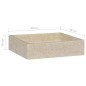 vidaXL Waschbecken Creme 40x40x10 cm Marmor vidaXL Waschbecken Creme 40x40x10 cm Marmor