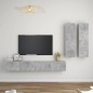 vidaXL 4-tlg. TV-Schrank-Set Betongrau Holzwerkstoff vidaXL 4-tlg. TV-Schrank-Set Betongrau Holzwerkstoff