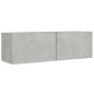vidaXL 4-tlg. TV-Schrank-Set Betongrau Holzwerkstoff vidaXL 4-tlg. TV-Schrank-Set Betongrau Holzwerkstoff
