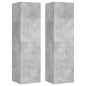 vidaXL 4-tlg. TV-Schrank-Set Betongrau Holzwerkstoff vidaXL 4-tlg. TV-Schrank-Set Betongrau Holzwerkstoff
