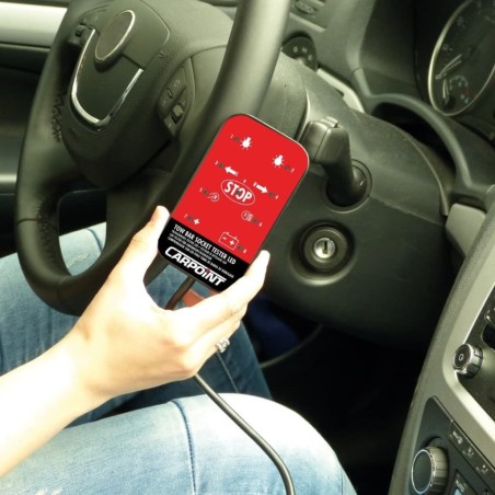 Carpoint LED-Anhängerkupplungssteckdose Tester 12 V Schwarz