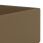 vidaXL Badezimmer-Waschbecken mit Überlauf Keramik Matt Creme vidaXL Badezimmer-Waschbecken mit Überlauf Keramik Matt Creme