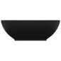 vidaXL Luxuriöses Ovales Waschbecken Matt Schwarz 40x33 cm Keramik vidaXL Luxuriöses Ovales Waschbecken Matt Schwarz 40x33 cm Keramik