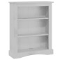 vidaXL Bücherschrank 3 Fächer Mexiko-Stil Kiefernholz Grau 81x29x100cm vidaXL Bücherschrank 3 Fächer Mexiko-Stil Kiefernholz Grau 81x29x100cm