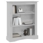 vidaXL Bücherschrank 3 Fächer Mexiko-Stil Kiefernholz Grau 81x29x100cm vidaXL Bücherschrank 3 Fächer Mexiko-Stil Kiefernholz Grau 81x29x100cm