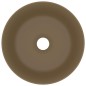 vidaXL Luxuriöses Waschbecken Rund Matt Creme 40x15 cm Keramik vidaXL Luxuriöses Waschbecken Rund Matt Creme 40x15 cm Keramik