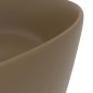 vidaXL Luxuriöses Waschbecken Rund Matt Creme 40x15 cm Keramik vidaXL Luxuriöses Waschbecken Rund Matt Creme 40x15 cm Keramik