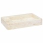 vidaXL Waschbecken Creme 58x39x10 cm Marmor vidaXL Waschbecken Creme 58x39x10 cm Marmor