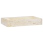 vidaXL Waschbecken Creme 58x39x10 cm Marmor vidaXL Waschbecken Creme 58x39x10 cm Marmor
