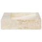 vidaXL Waschbecken Creme 58x39x10 cm Marmor vidaXL Waschbecken Creme 58x39x10 cm Marmor