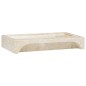 vidaXL Waschbecken Creme 58x39x10 cm Marmor vidaXL Waschbecken Creme 58x39x10 cm Marmor