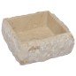 vidaXL Waschbecken Creme 30x30x13 cm Marmor vidaXL Waschbecken Creme 30x30x13 cm Marmor