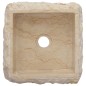 vidaXL Waschbecken Creme 30x30x13 cm Marmor vidaXL Waschbecken Creme 30x30x13 cm Marmor