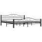 vidaXL Bettgestell Schwarz Metall 200×200 cm vidaXL Bettgestell Schwarz Metall 200×200 cm