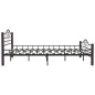 vidaXL Bettgestell Schwarz Metall 200×200 cm vidaXL Bettgestell Schwarz Metall 200×200 cm