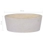 vidaXL Waschbecken Creme Ø40x15 cm Marmor vidaXL Waschbecken Creme Ø40x15 cm Marmor