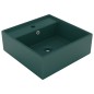 vidaXL Luxus-Waschbecken Überlauf Quadratisch Matt Dunkelgrün 41x41 cm vidaXL Luxus-Waschbecken Überlauf Quadratisch Matt Dunkelgrün 41x41 cm