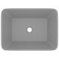 vidaXL Luxus-Waschbecken Matt Hellgrau 41x30x12 cm Keramik vidaXL Luxus-Waschbecken Matt Hellgrau 41x30x12 cm Keramik