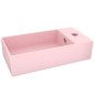 vidaXL Badezimmer-Waschbecken mit Überlauf Keramik Matt Rosa vidaXL Badezimmer-Waschbecken mit Überlauf Keramik Matt Rosa