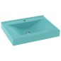 vidaXL Luxus-Waschbecken mit Hahnloch Matt-Hellgrün 60x46 cm Keramik vidaXL Luxus-Waschbecken mit Hahnloch Matt-Hellgrün 60x46 cm Keramik