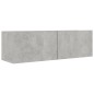 vidaXL 4-tlg. TV-Schrank-Set Betongrau Holzwerkstoff vidaXL 4-tlg. TV-Schrank-Set Betongrau Holzwerkstoff