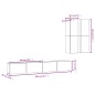 vidaXL 4-tlg. TV-Schrank-Set Betongrau Holzwerkstoff vidaXL 4-tlg. TV-Schrank-Set Betongrau Holzwerkstoff