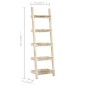 vidaXL Leiterregal Weiß 75 x 37 x 205 cm Massivholz Mango vidaXL Leiterregal Weiß 75 x 37 x 205 cm Massivholz Mango
