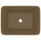 vidaXL Luxus-Waschbecken Matt Creme 41x30x12 cm Keramik vidaXL Luxus-Waschbecken Matt Creme 41x30x12 cm Keramik