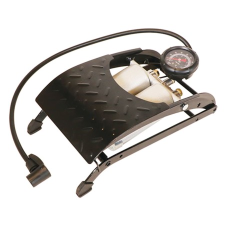 Carpoint Reifenpumpe Doppelzylinder Premium Schwarz