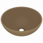 vidaXL Luxus-Waschbecken Rund Matt Creme 32,5x14 cm Keramik vidaXL Luxus-Waschbecken Rund Matt Creme 32,5x14 cm Keramik