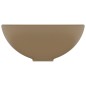 vidaXL Luxus-Waschbecken Rund Matt Creme 32,5x14 cm Keramik vidaXL Luxus-Waschbecken Rund Matt Creme 32,5x14 cm Keramik