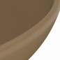 vidaXL Luxus-Waschbecken Rund Matt Creme 32,5x14 cm Keramik vidaXL Luxus-Waschbecken Rund Matt Creme 32,5x14 cm Keramik